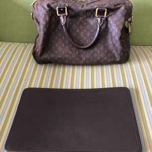 Louis Vuitton Speedy 30 Mini Lin canvas satchel